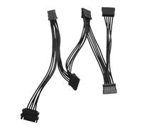 Ujjdwiurgh 15 Pin Power Splitter 1 To5 Hard Drive HDD SSD Power Supply Cable Cord Extension Cable Hard Disk Expansion Cable