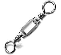 Ujjdwiurgh 15Pcs Stainless Steel Fishing Swivels Heavy Duty Saltwater Terminal Tackle Connector Size 2