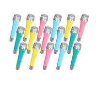 Ujjdwiurgh 16 Pack Plastic Toy Microphones, Colorful Fake Microphone for Goody Bag Fillers and Birthday Party Favors