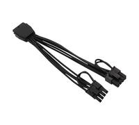 Ujjdwiurgh 16AWG Tinned Copper Core for PCIe 5.0 Power Adapter Cable 15cm 16PIN to Dual 8PIN for RTX40/30 Series Graphics Cards