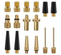 Ujjdwiurgh 16PCS Premium Bicycle Presta Schrader Valve Adaptor, Including, Bike Pump Adapter