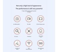 Ujjdwiurgh 16X Digital Zoom 64MP 4K CCD Digital Video Camera with 2.8inch Screen, Wifi Support and 32GB Memory Card Included A