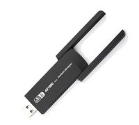 Ujjdwiurgh 1800Mbps USB WiFi 6 Adapter 5G/2.4GHz USB3.0 Wi-Fi Dongle Wireless 802.11Ax AX1800 Network Card High Gain Antenna