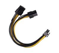 Ujjdwiurgh 18AWG 8Pin to Dual 8Pin(6+2) Power Cable GPU Power Cable for K80 M40 M60 P40 P100,20CM