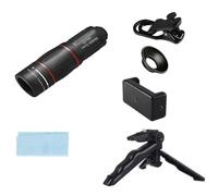 Ujjdwiurgh 18x Outdoor Travel Concert HD Portable Mobile Phone Telephoto External Lens Photography Small Monocular Telescope Easy Install A