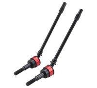 Ujjdwiurgh 1Pair Stainless Steel Cvd Drive Shaft Front Axle Rc Parts for Scx10 Crawler Rc Car Red