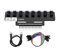 Ujjdwiurgh 1PCS 8 Channel High Electronic Infrared Line Tracking Sensor Module Support Automatic Calibration B