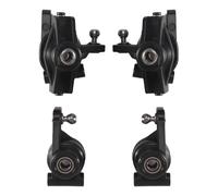 Ujjdwiurgh 1Set Black RC Car Accessories Steering Knuckle C-Hub Carrier Rear Hub Carrier Set for 144001 144010 124016 124017 124019