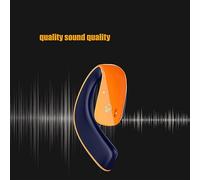 Ujjdwiurgh 1Set Bluetooth Wireless Sports Earbuds HiFi Stereo Waterproof Headphones Orange & Blue