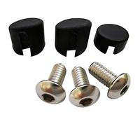 Ujjdwiurgh 1Set Scooter Rear Back Mudguard Screw Rubber Cap Screw Plug Cover for M365 Electric Scooter Parts(Black)