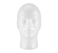 Ujjdwiurgh 1X Male Female Foam Mannequin Manikin Head Stand Model Wig Hat Display, #2