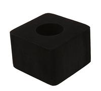 Ujjdwiurgh 1x Mic Interview ABS Logo Flag Square Square Station 4 Sided Break Black