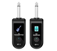 Ujjdwiurgh 2.4G Wireless Guitar Transmitter Receiver Rechargeable Lithium Battery System for Electric Guitar One to One