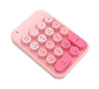 Ujjdwiurgh 2.4g Wireless Numeric Keypad Cute Mixed Color Financial Special 2.4G Numeric Keypad Silent USB Keypads Nine-Key Password Carry It Easily A