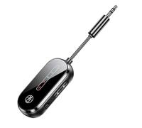 Ujjdwiurgh 2 in 1 Bluetooth 5.4 Audio Transmitter Receiver 3.5mm AUX Jack Airplane Wireless Adapter for TV Car Speaker PC Headphone