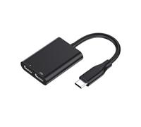 Ujjdwiurgh 2 in 1 USB C AR Glasses Docking Hub with PD Fast Charging and Two USB Interfaces for Smartphones Tablets Black