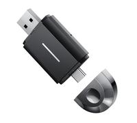 Ujjdwiurgh 2-In-1 Wireless CarPlay Adapter&Android Auto Wireless Adapter, 5Ghz WiFi Type-C/USB Plug & Play Carplay Wireless Adapter