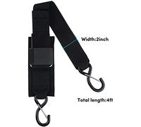 Ujjdwiurgh 2-Pack Boat Trailer Transom Tie-Down Straps,2in x 4Ft Adjustable Transom Straps with Quick Release Buckle