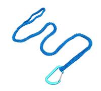 Ujjdwiurgh 2 Pack Kayak Paddle Leash, Paddle Board Leash Fishing Lanyard Tool with Carabiner Kayaking Accessories Blue