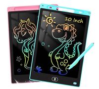 Ujjdwiurgh 2 Pack LCD Writing Tablet for Kids - Preschool Drawing Tablet Toys & Toddler Travel Essential Toys 10Inch