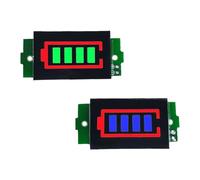 Ujjdwiurgh 2 Pcs 1-8S Lithium Battery Meter Display Module Blue Three String LED Lithium Battery Pack Indicator Board Replacement Spare Parts Accessories