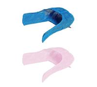 Ujjdwiurgh 2 PCS Cats Muzzles Pet Pets Anti Bite Muzzles Breathable Mesh Pet Travel Tool Nylon Blue & Pink