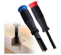 Ujjdwiurgh 2 Pcs Corner Chisel, 90° Square Mortise Chisel, Hinge Recess Corner Wood Chisel Tool for Cutting Square Mortised Door