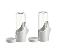 Ujjdwiurgh 2 Piece Pet Universal Water Dispenser Pet Water Dispenser Hanging Non-Wet Mouth Kettle Feeding Water Can Hang Cage A