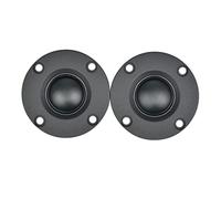 Ujjdwiurgh 2 Pieces Black Silk Film High-Pitched Speaker Soft Dome Tweeter Speaker Unit 1600-20KHz for Home