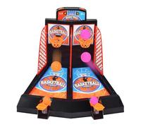 Ujjdwiurgh 2-Player Desktop Basketball Game Finger-Controlled Mini Basketball Court Fun Tabletop Sports Game for Home and Office