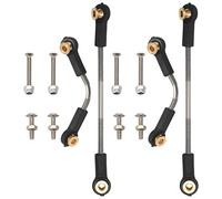 Ujjdwiurgh 2 Set Steering Pull Rod Servo Rod Upgrade Parts for B14 B24 B16 B36 C14 C24 C44 1/16 RC Car Accessories