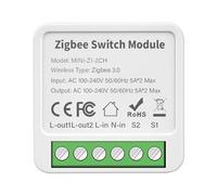 Ujjdwiurgh 2-Way On/Off Switch Graffiti Smart ZigBee Smart 2-Way On/Off Switch Mini Concealed Box Switch