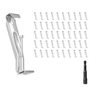 Ujjdwiurgh 20 Pcs 5 Inch Heavy-Duty Gutter Hangers, Rain Gutter Hangers with A Pre Inserted Rust- Screw