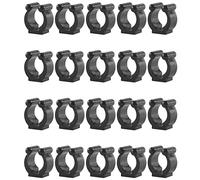 Ujjdwiurgh 20 Pcs Fishing Pole Rod Holder Clips Black 16Mm Inside Dia Fishing Rod Storage Clips