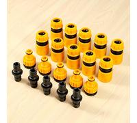 Ujjdwiurgh 20 Pcs Garden Hose Connector Set, Connector Hose End Connector Double Hose Connectors Extender Hose Quick Connectors