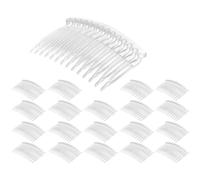Ujjdwiurgh 20 x Transparent color Plastic Hair Clips Side Combs Pin Barrettes 70X40mm