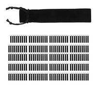 Ujjdwiurgh 200 Pcs Black Velvet Pen Pouch Sleeve Holder Single Pen Bag Case Pencil Bag