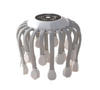 Ujjdwiurgh 20Massage Heads Scalp Head Massager Red Light Therapy Vibrator Octopus Scratcher for Relaxation Stress Easy Install (White)