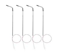 Ujjdwiurgh 20Pcs Model Railway 10cm Lamp Post Street Lights HO Scale 1:87 LED 3V Resistors LQS08 Single Head-Bright White