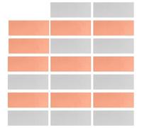 Ujjdwiurgh 20pcs Pure Zinc Anode Sheet, High Purity Copper Anode Sheet, Electrode Zinc Copper Sheet for Fruit Power