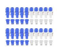 Ujjdwiurgh 20Set PowerCON Type A NAC3FCA+NAC3MPA-1 Chassis Plug Panel Adapter