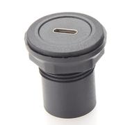 Ujjdwiurgh 22mm USB Connector USB C Jack to USB C Jack Round Panel Mount Adapter USB 3.1 Panel Threaded Mount Coupler Converter