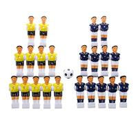 Ujjdwiurgh 22Pcs Foosball Man Table Guys Man Soccer Player Part Yellow+Royal Blue with Ball