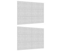 Ujjdwiurgh 24 Pack Acoustic Panels, 12 X 12Inch Decorative Soundproofing Panels, Wall and Ceiling Acoustical Panels Silver Grey