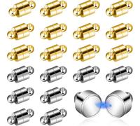 Ujjdwiurgh 24 Pairs Necklace Clasp,Clasps and Closures Jewelry Clasp Converter Necklace Extender and Shortener Bracelet Helper Tool