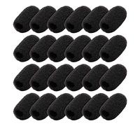 Ujjdwiurgh 24Pack Mini Foam Windscreen Lapel Headset Microphone Sponge Mini Foam Cover Shield Protection for Lavalier and Lapel Mic