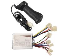 Ujjdwiurgh 24V 500W DC Electric Bike Motor Brushed Controller Box with Brush Controller Long Line Turn Handlebar for Electric Bicycle Scooter E-Bike Accessory