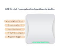 Ujjdwiurgh 25M Long Range UHF RFID Reader 860-960MHz Anti-Collision Multi-Tag Reading 0-33bBm ISO18000-6CISO18000-6B RS485,SG218
