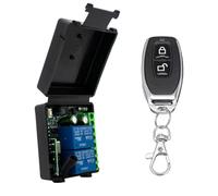 Ujjdwiurgh 2CH Wireless Remote Control Switch 433Mhz AC 85-256V Relay Receiver Module for Garage Doors, Curtains, Lighting