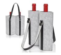 Ujjdwiurgh 2Pack(4 Bottle) Wine Carrier Tote Bags Travel Padded 4 Bottles Wine Gifts Tote Carrier, Portable Leakproof Wine Tote Bag